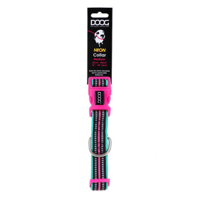 DOOG Neon Dog Collar Rin Tin Tin LARGE
