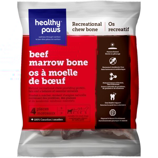 Healthy Paws Sm Beef Marrow Bones 4 pk