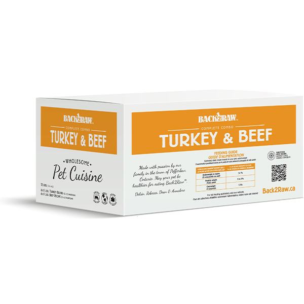 Back2Raw Dog Complete Combo Turkey Blend / Beef 12/1lb
