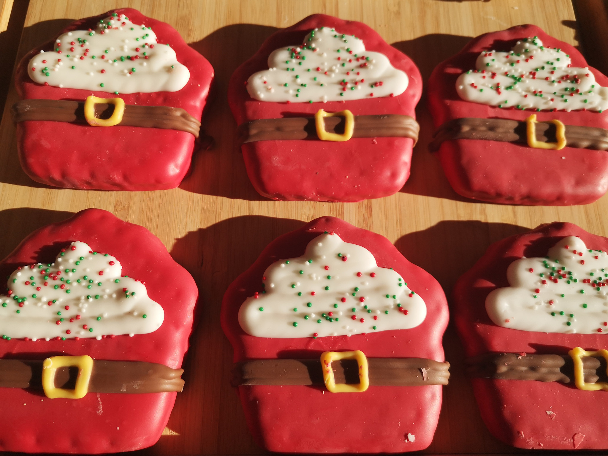 Bosco & Roxy Holiday Santa Cupcake