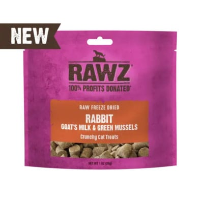 RAWZ Cat FD Rabbit, Goat Milk & G.Mussels Treat 28g