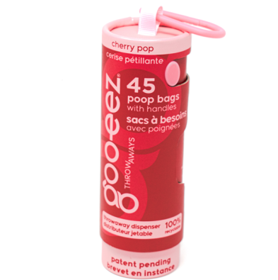 DEKI Gooeez GZ3026 Poop Bag 45ct w Dispenser Cherry Pop