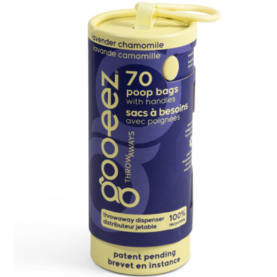 DEKI Gooeez GZ3016 Poop Bag 70ct w Dispenser Lavender Chamomile