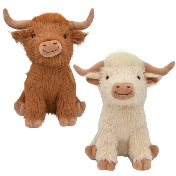 Multipet Shaggy Highland Cow 8"