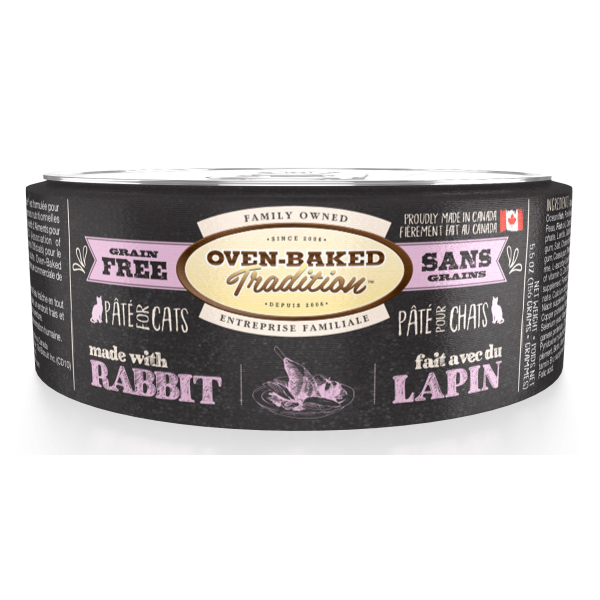 Oven-Baked Tradition Cat Adult Rabbit Pate  5.5 oz