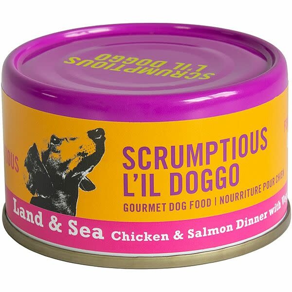 Scrumptious Chicken & Salmon Dinner In Gravy Dog 3oz