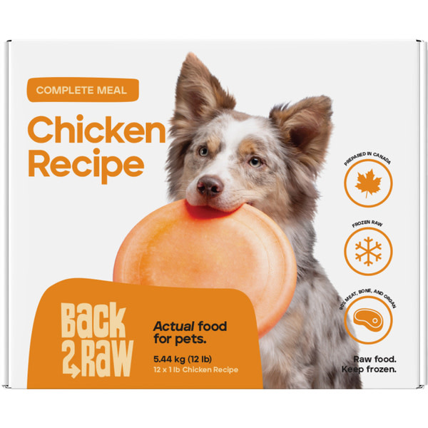 Back2Raw Dog Frozen Complete Chicken Recipe 12LB