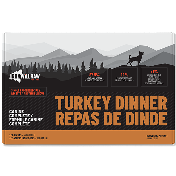 Iron Will Raw Dog Original Turkey 12/1lb