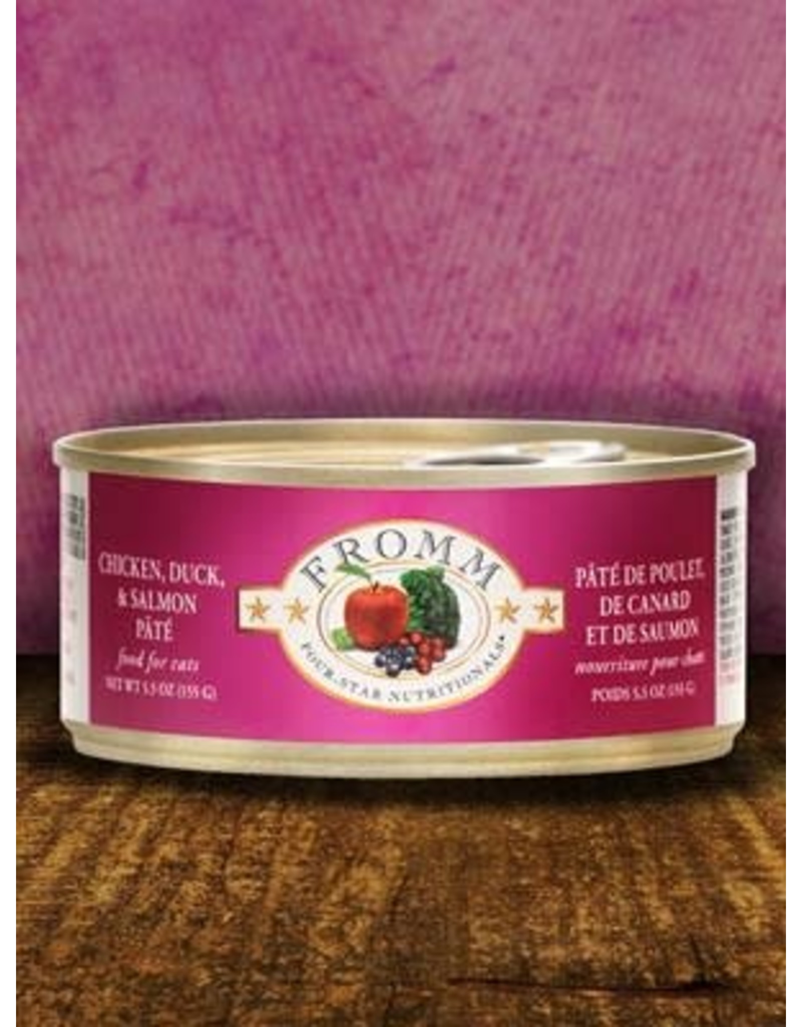 Fromm Fromm 4* (cons) Poulet, Canard & Saumon 5.5oz (Chat)