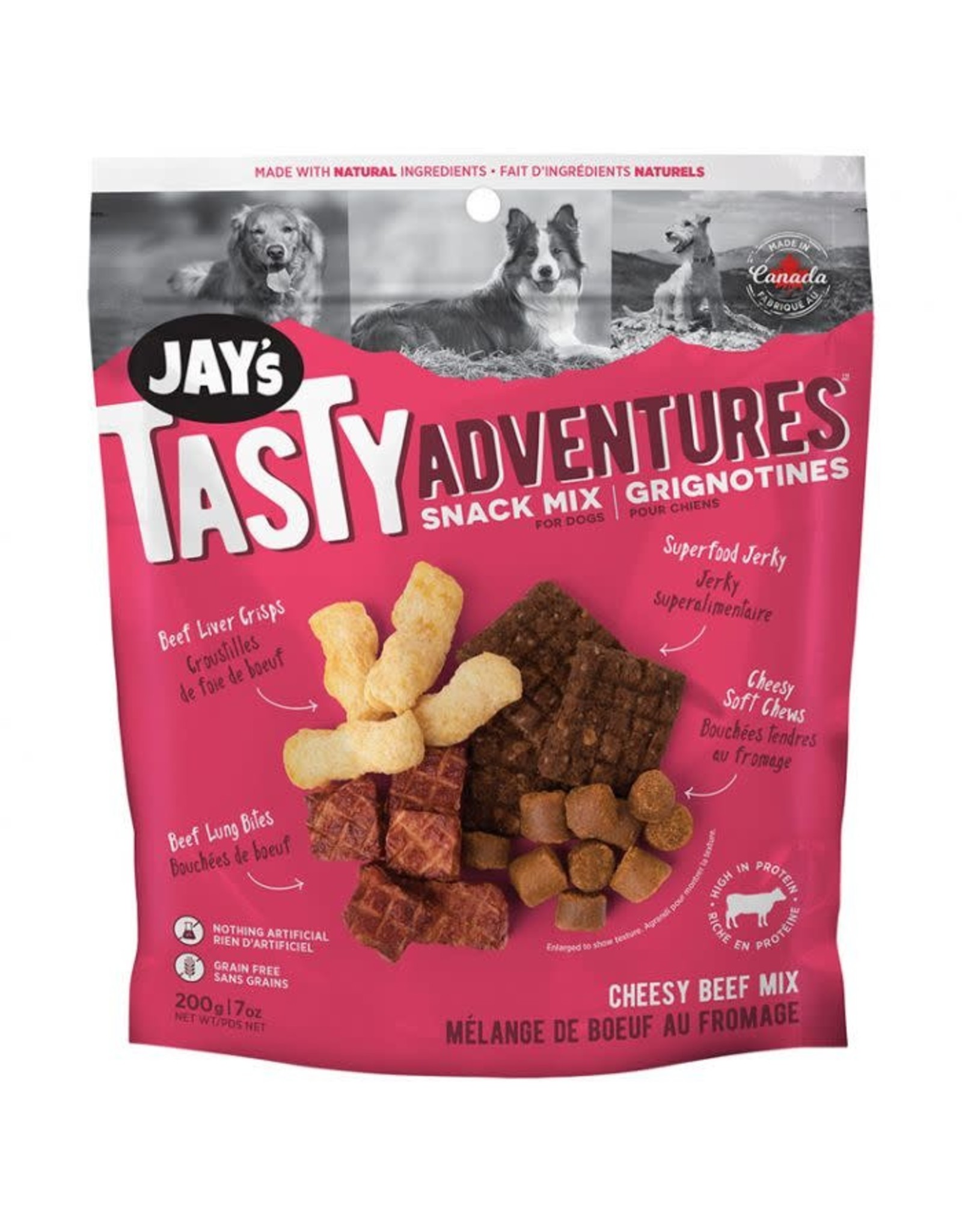 Jays tasty Jay's Tasty Adventure Gâteries Boeuf & fromage 200g
