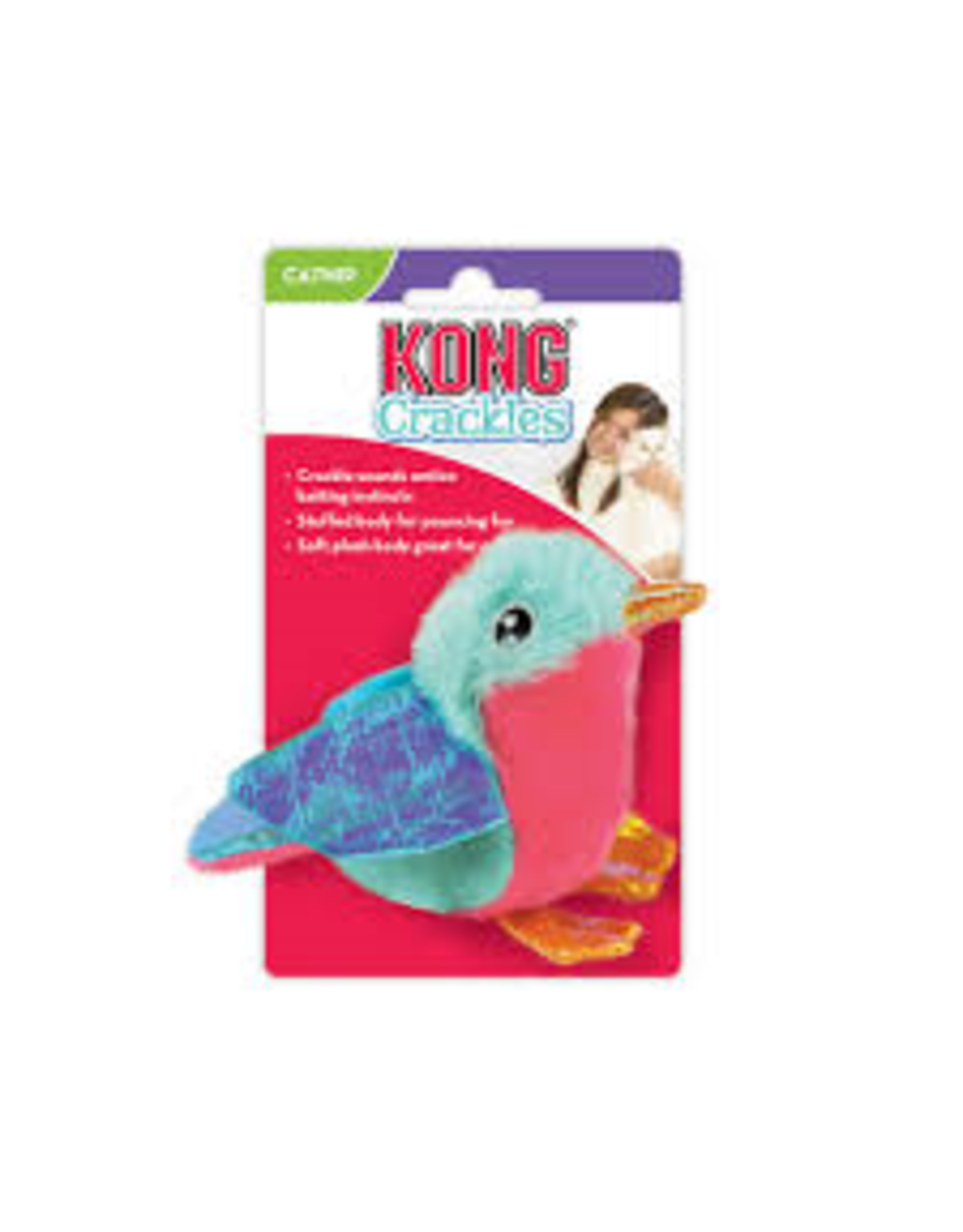 kong *DISC* Kong Crackles Tweez Bird