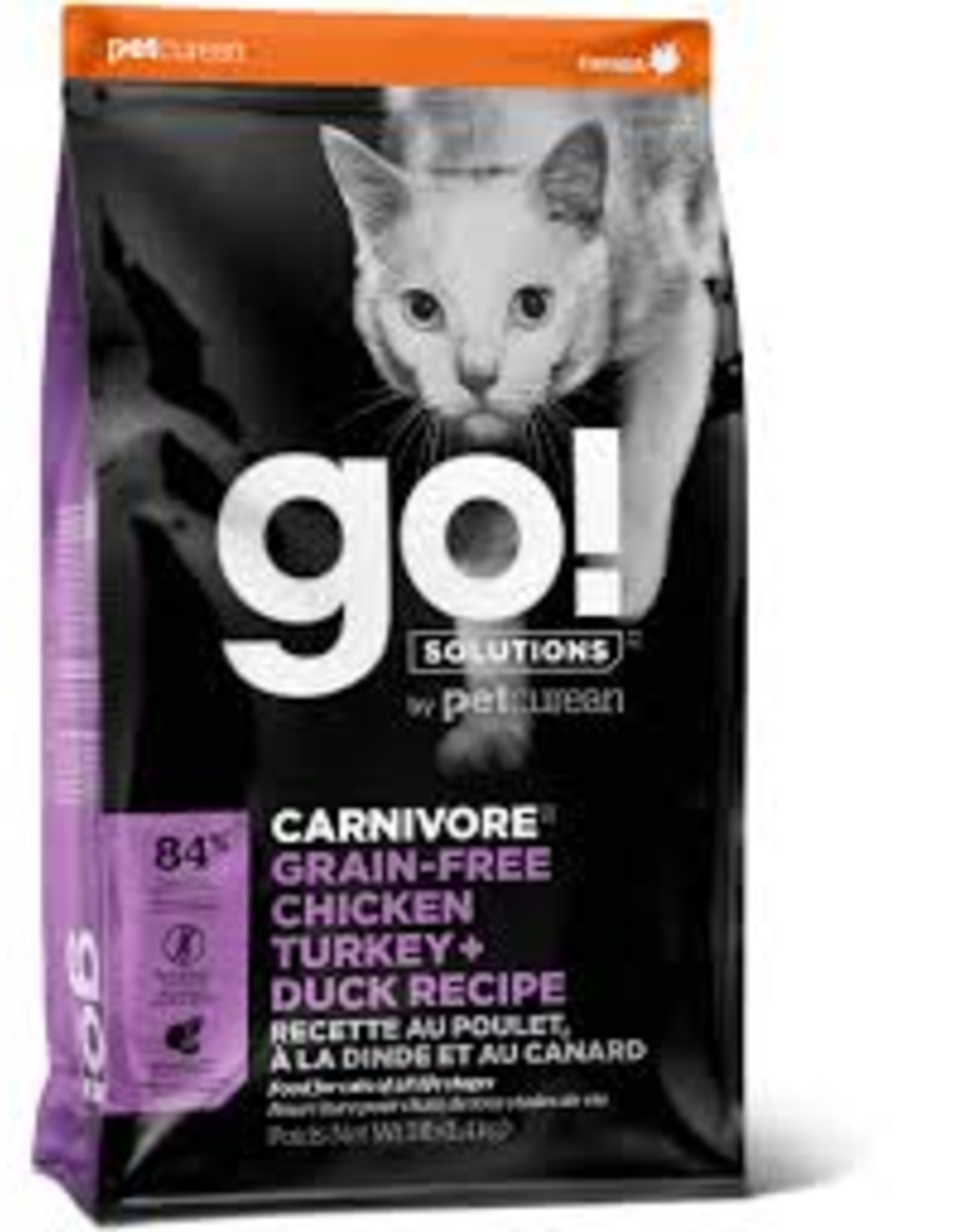 Petcurean Go! Carnivore S.G. Poulet/Dinde/Canard (Chat)