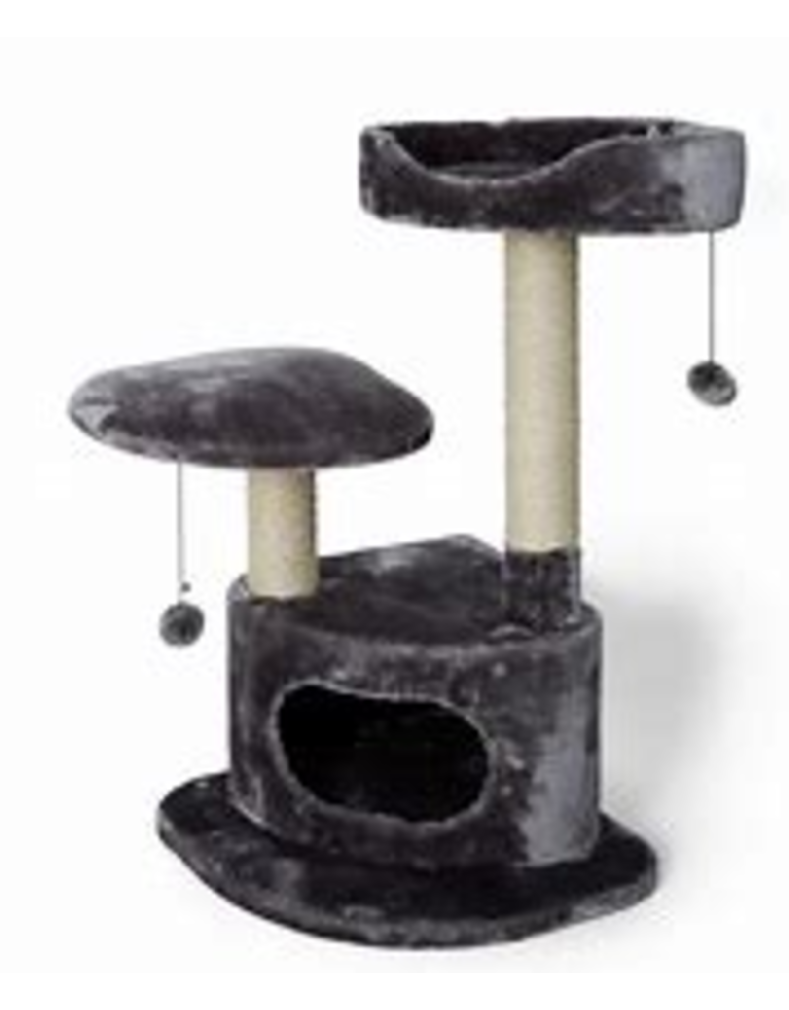 Bud's Bud'z arbre à chat Condo 2 perchoirs gris 50*50*80.5cm