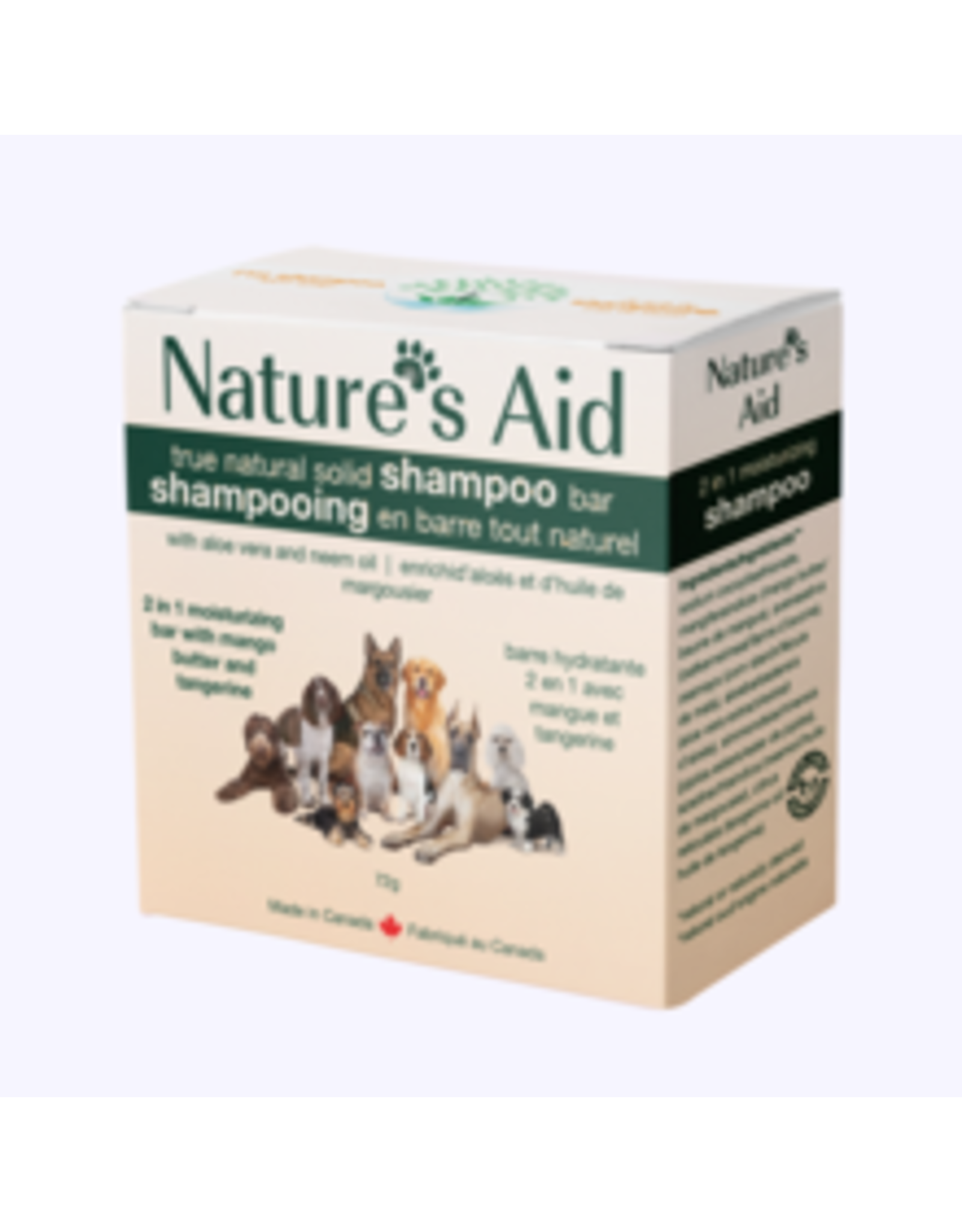 Nature's aid shampoing  barre 2en1  72g