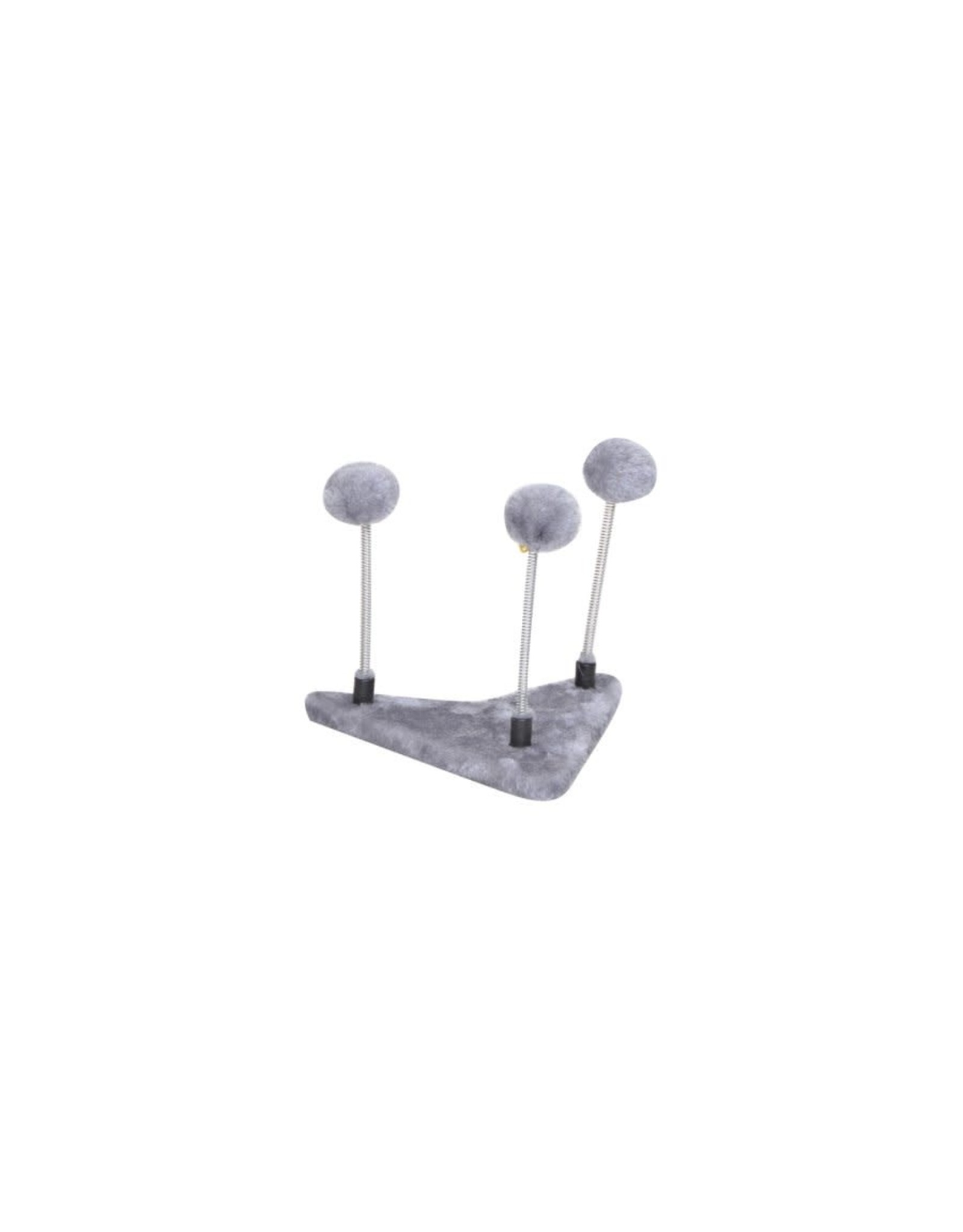 Bud's *DISC* Bud'z mini station de jeu pompon 3 ressorts gris 23x21x1.5cm