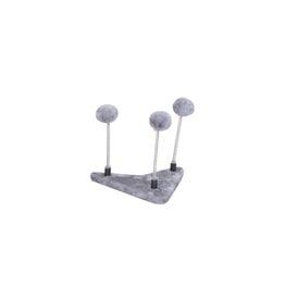 Bud's *DISC* Bud'z mini station de jeu pompon 3 ressorts gris 23x21x1.5cm