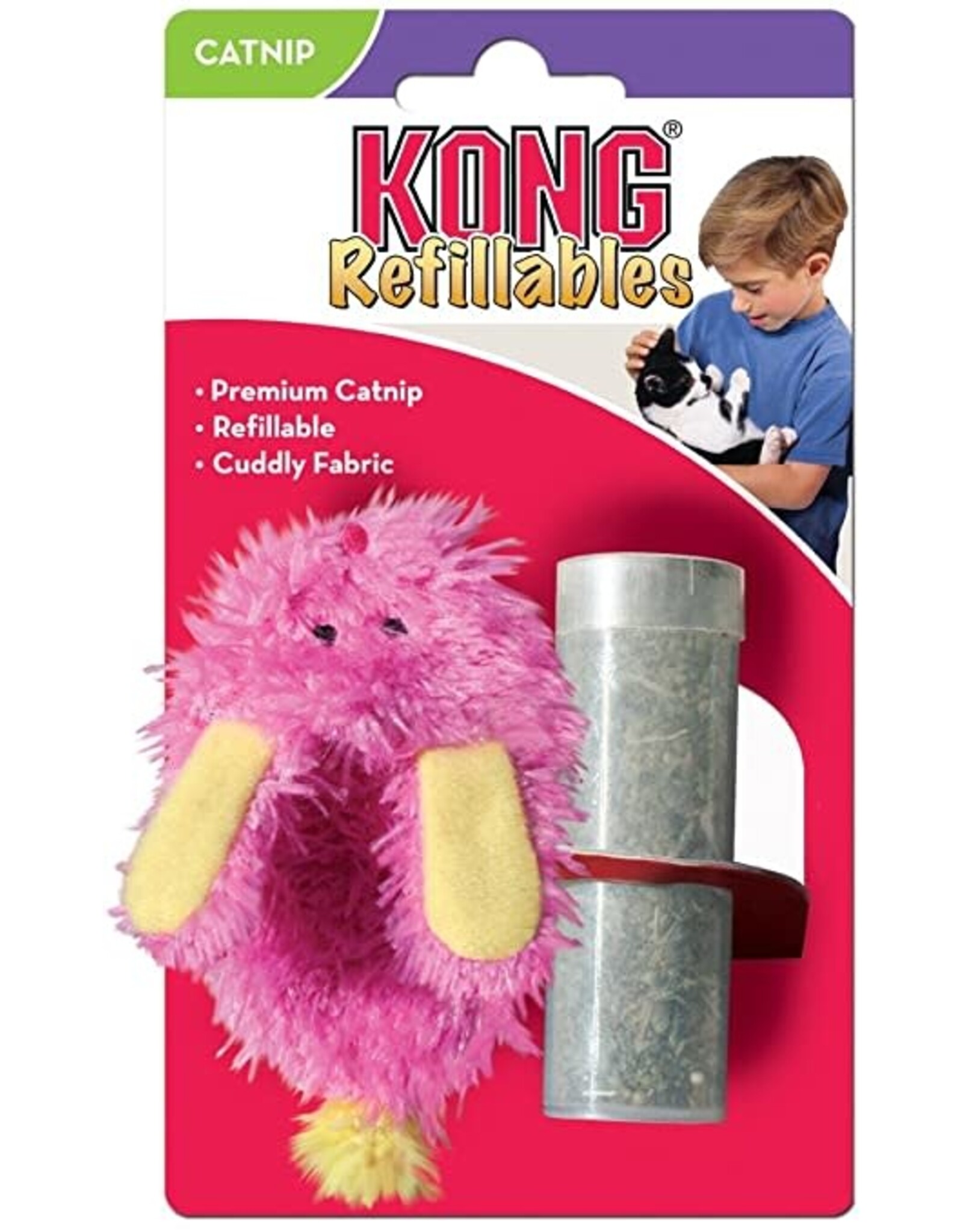 kong *DISC* Kong Refillables fuzzy slipper
