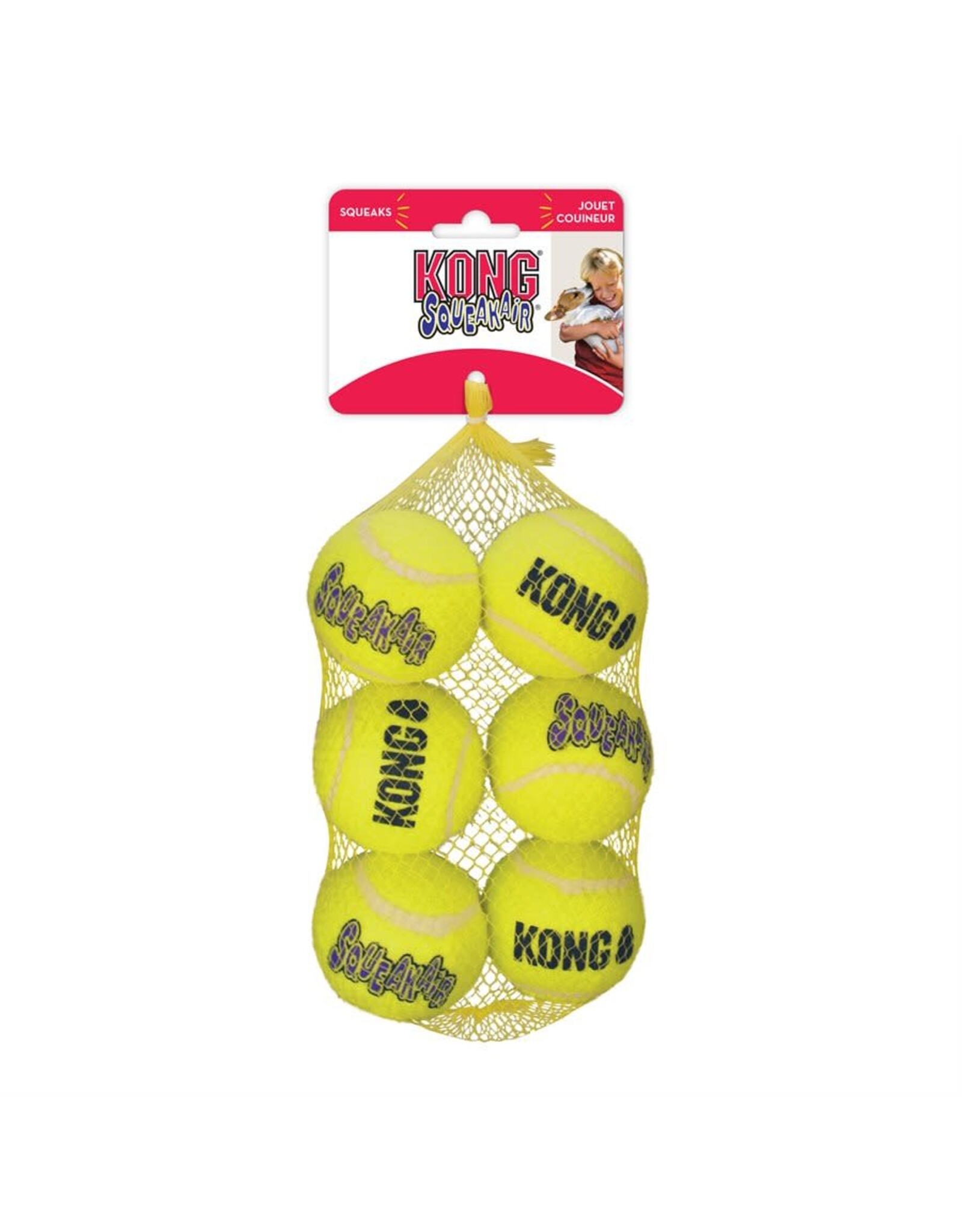 kong Kong Squeakair ball M (Pqt.6)