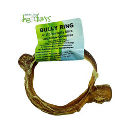 natures own dog chews Nature's Own anneau 4'' bully stick