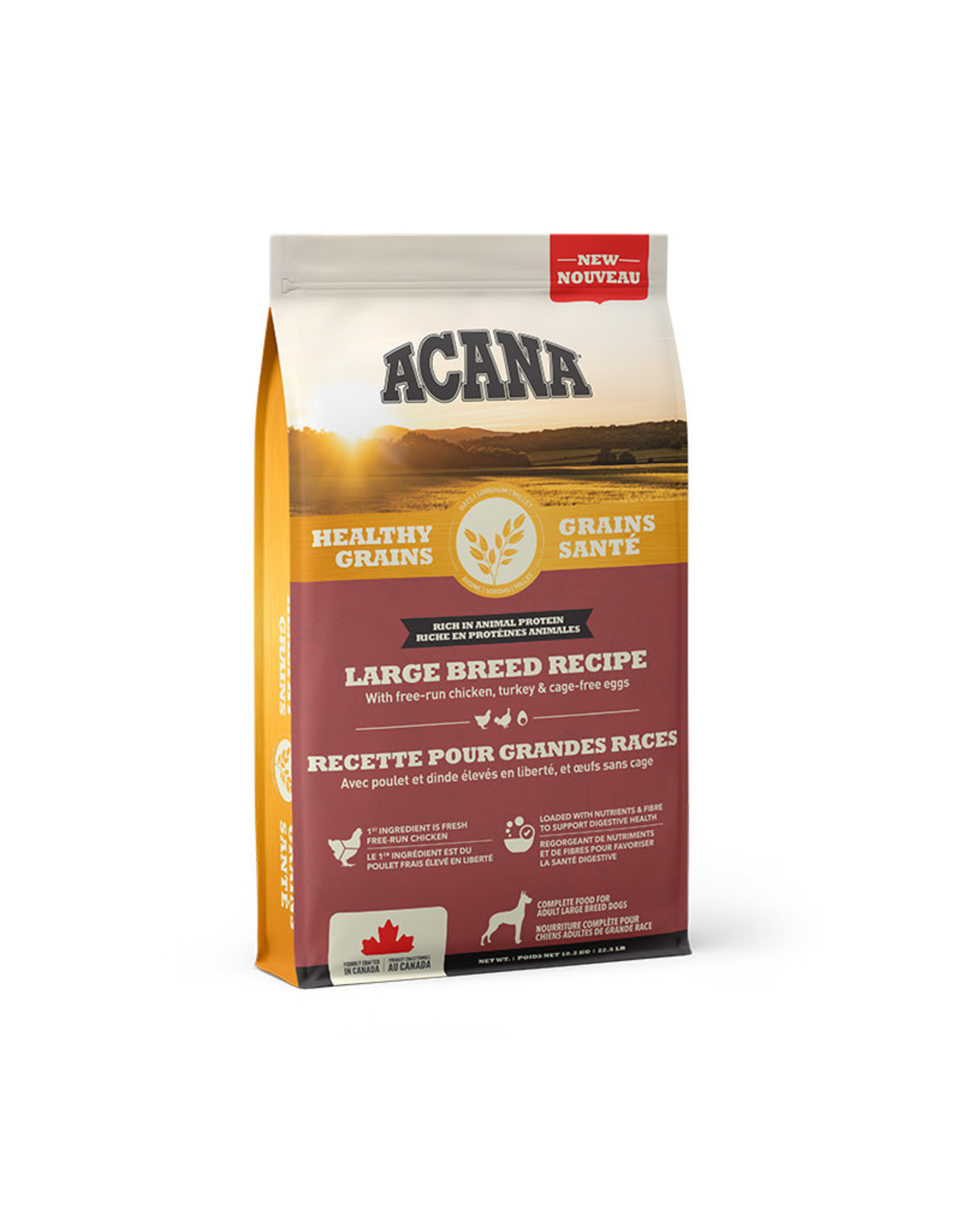 Acana Acana Healthy Grains Poulet & Dinde G.R. 10.2 KG.