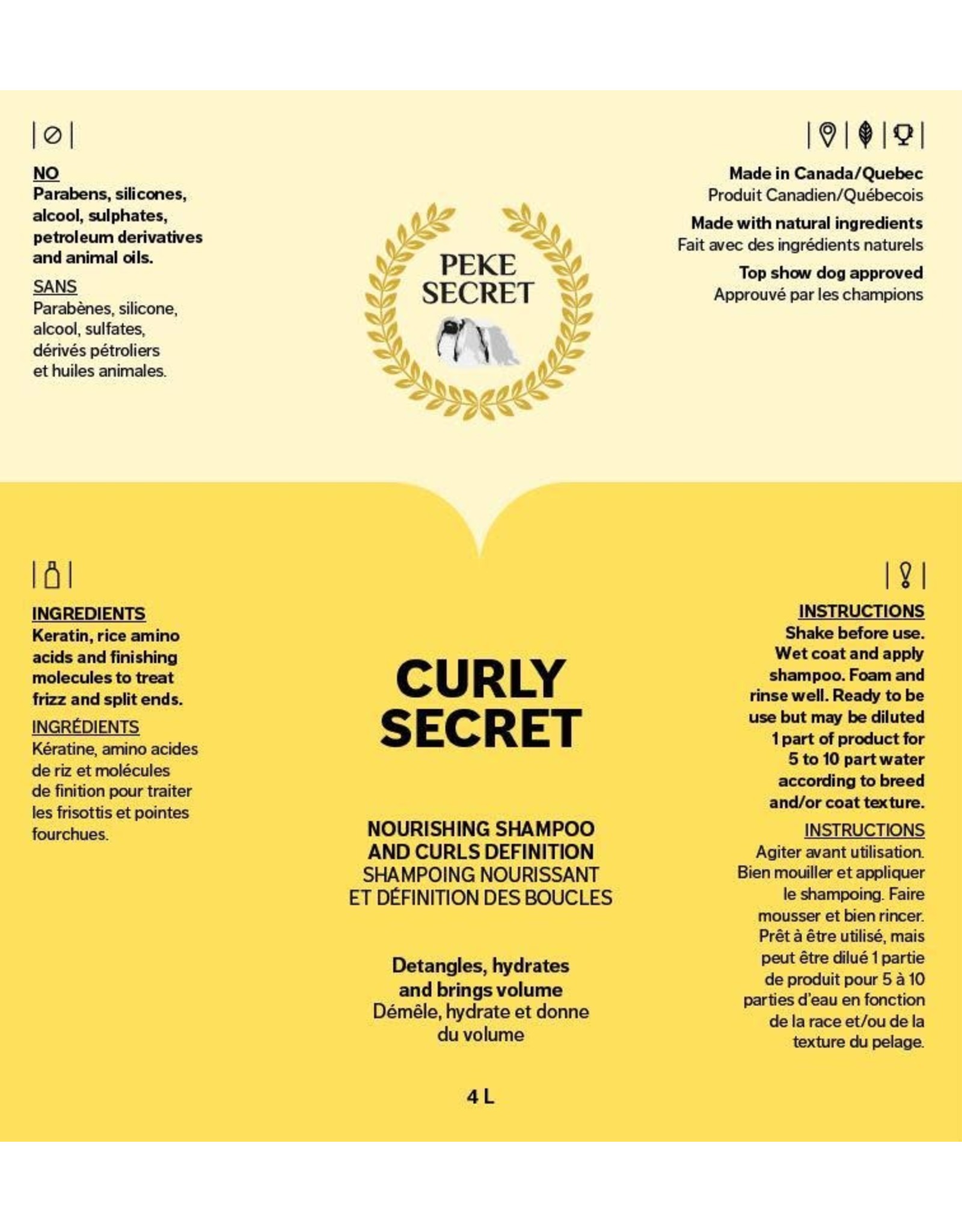 Peke Secret PEKE Curly Secret Shampoing 500ml