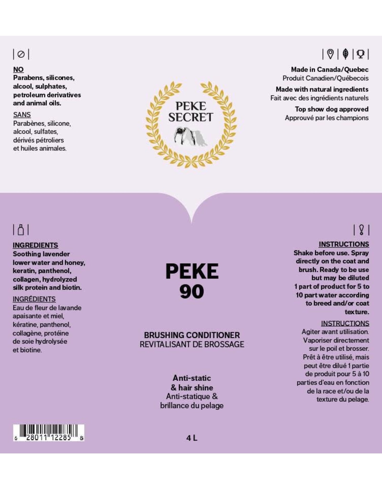 Peke Secret PEKE 90 Revitalisant Brossage 250ml