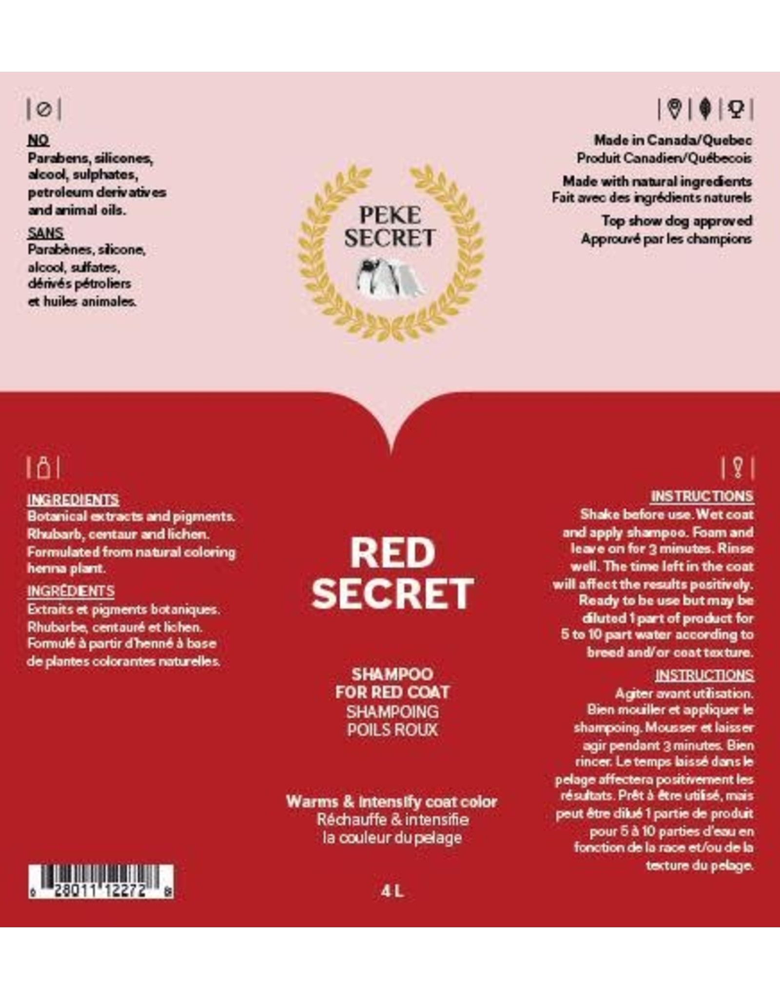 Peke Secret PEKE Red Secret Shampoing 500ml