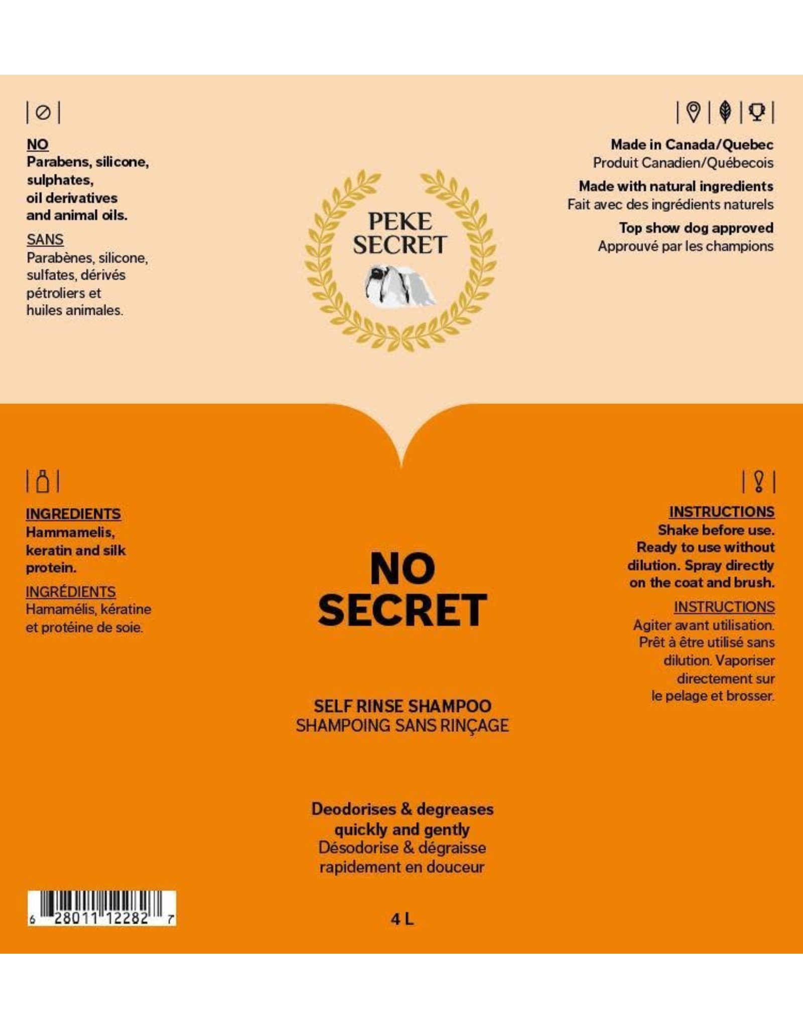 Peke Secret PEKE No Secret Shampoing sec 250ml