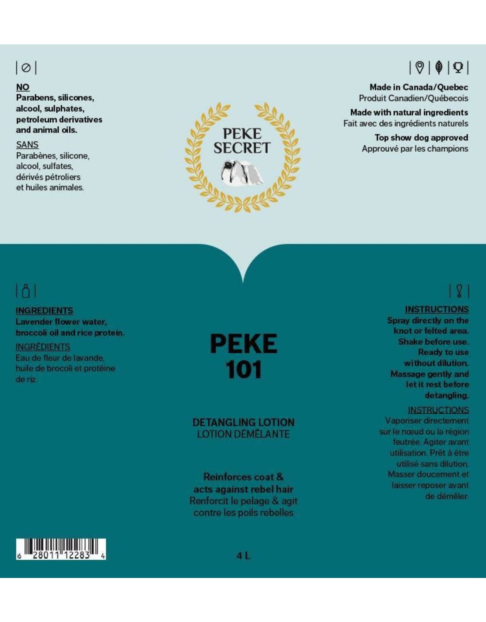 Peke Secret PEKE 101 Démêlant 250ml