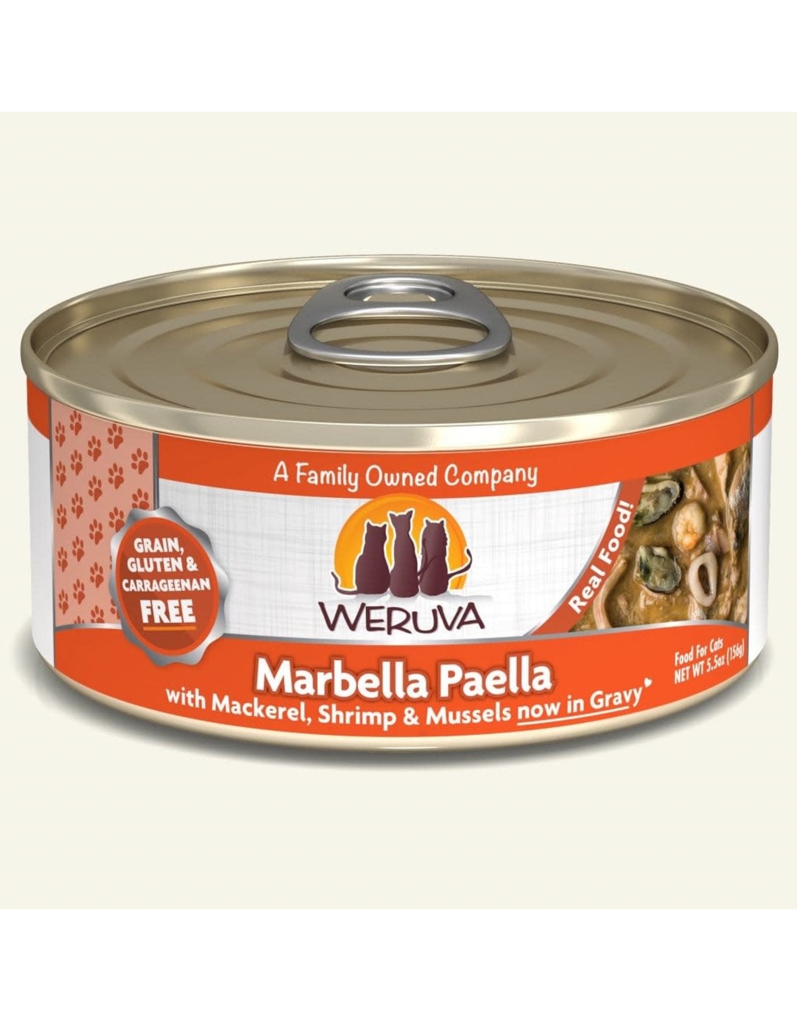Weruva Weruva marbella paella (maquereau, crevette et moule)5.5oz (chat)