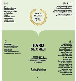 Peke Secret PEKE Hard Secret Shampoing 500ml