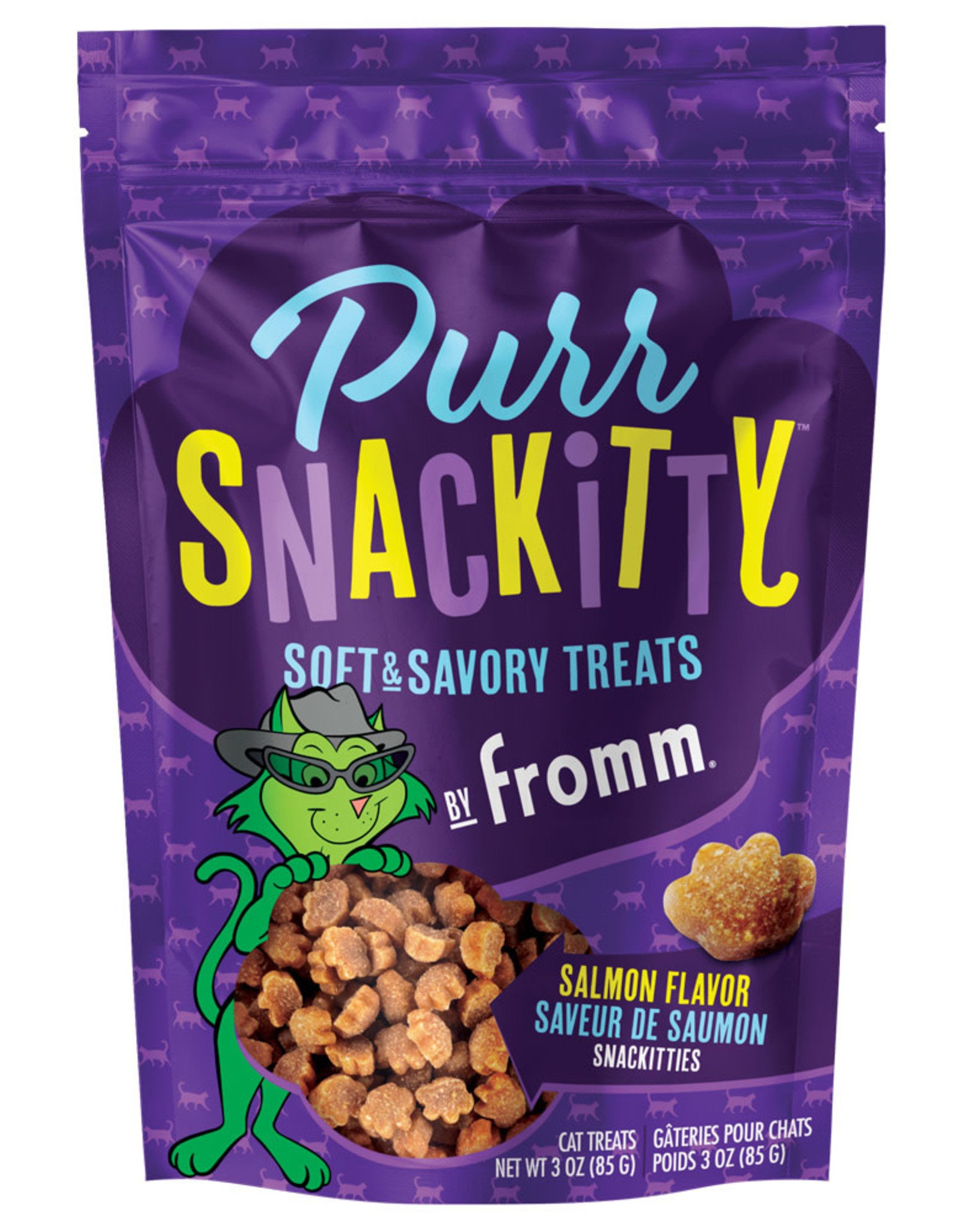 Fromm Fromm PurrSnackitty Gâteries tendres Saumon 3oz (Chat)