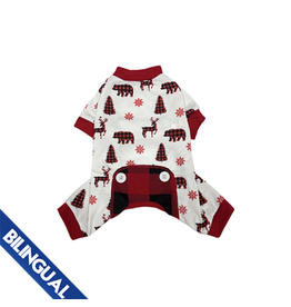 foufoudog *DISC* FFD Pyjamas Heritage polar rouge