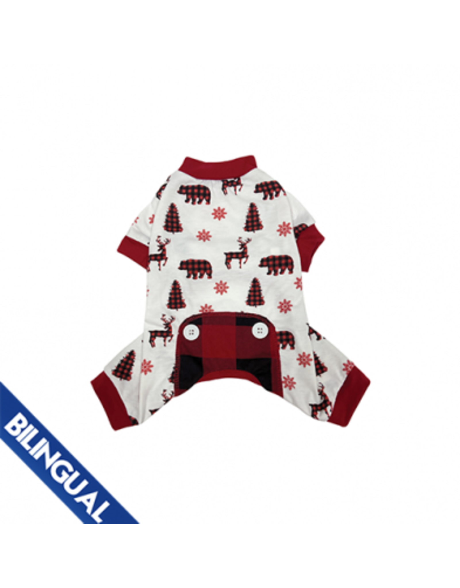 foufoudog *DISC* FFD Pyjamas Heritage polar rouge