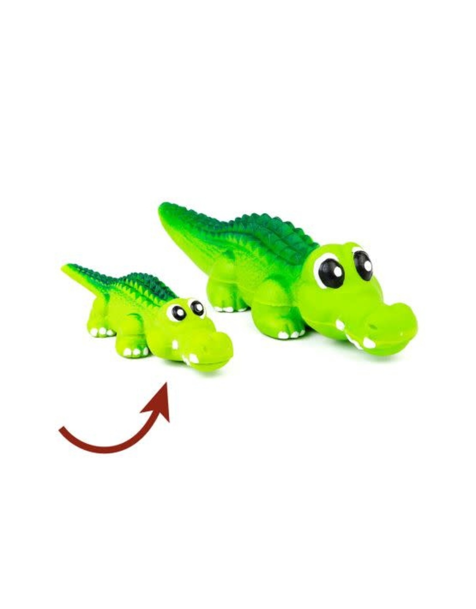 Bud's Bud'z jouet latex aligator vert 5.9''