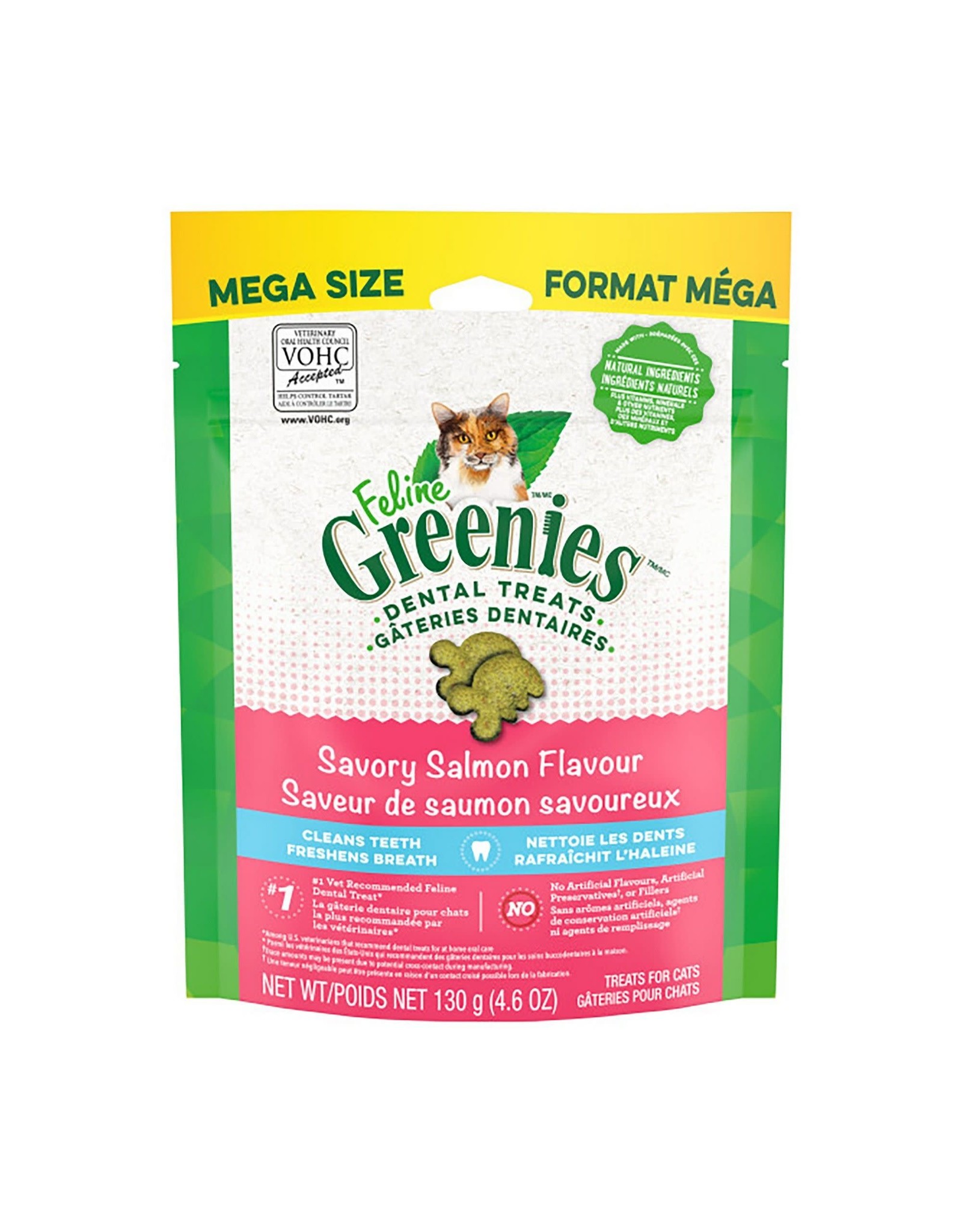 Greenies Greenies Gâteries Dentaires Saumon 4.6oz (Chat)