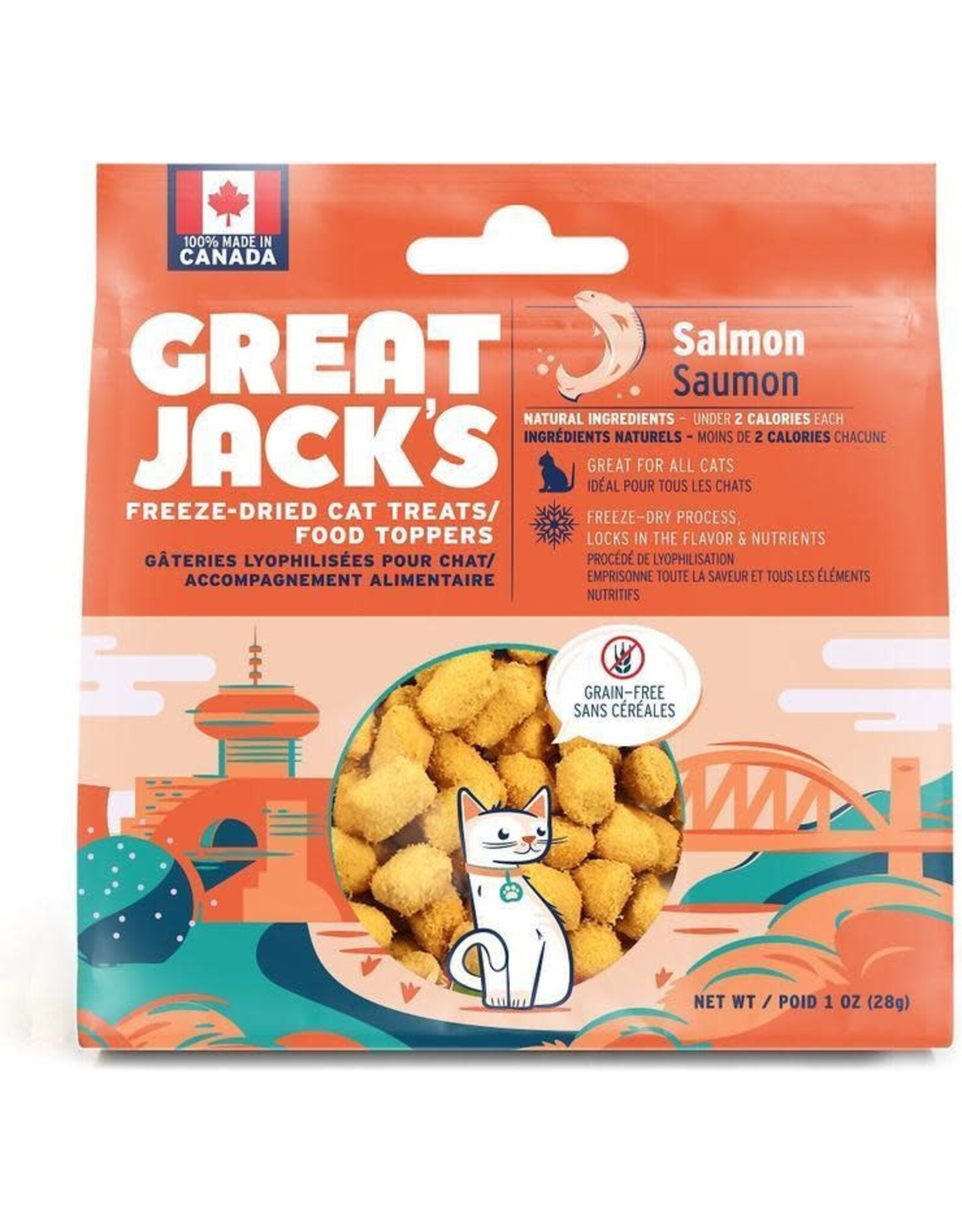 Great Jack's Great Jack's Saumon lyophilisé chat