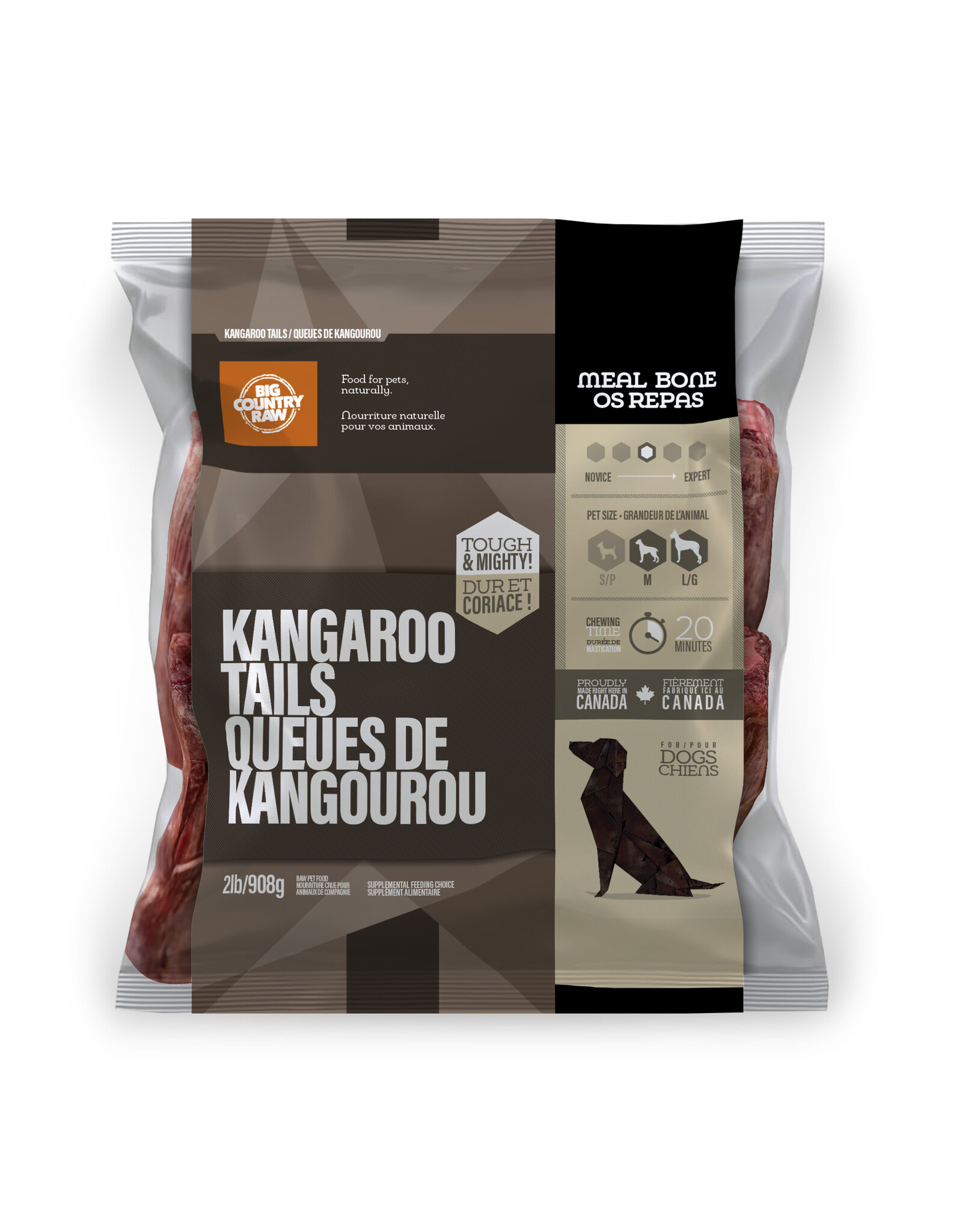 Big Country Raw Big Country Raw Queues Kangourou (2lbs)