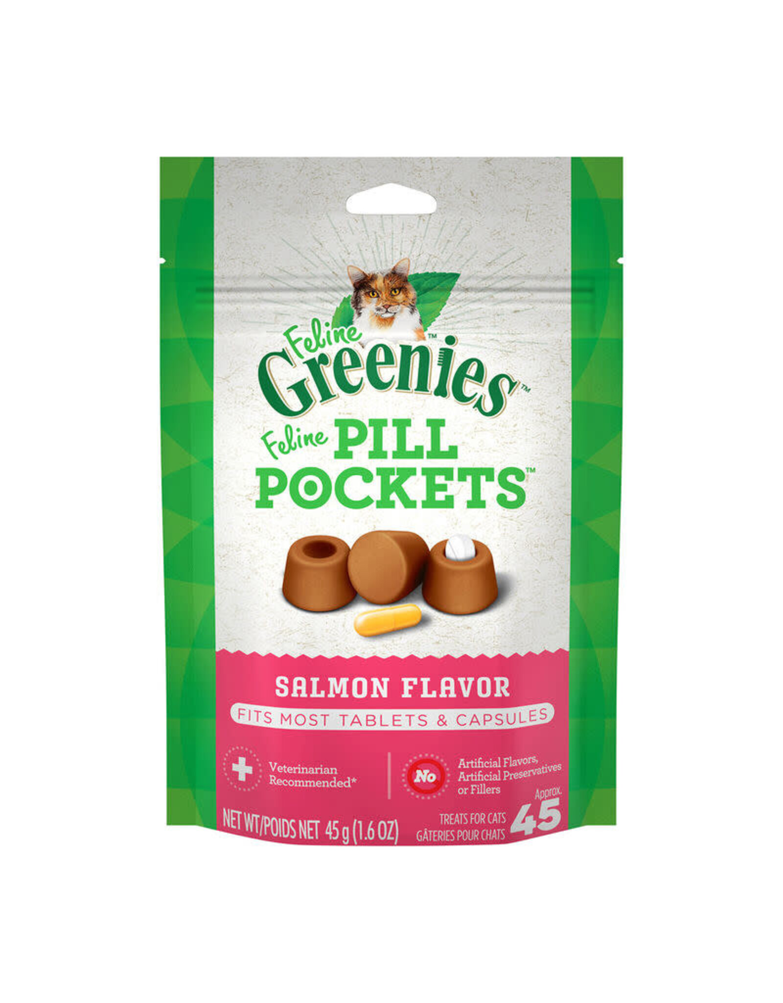 Greenies Greenies Pill Pockets Saumon 1.6oz (Chat)
