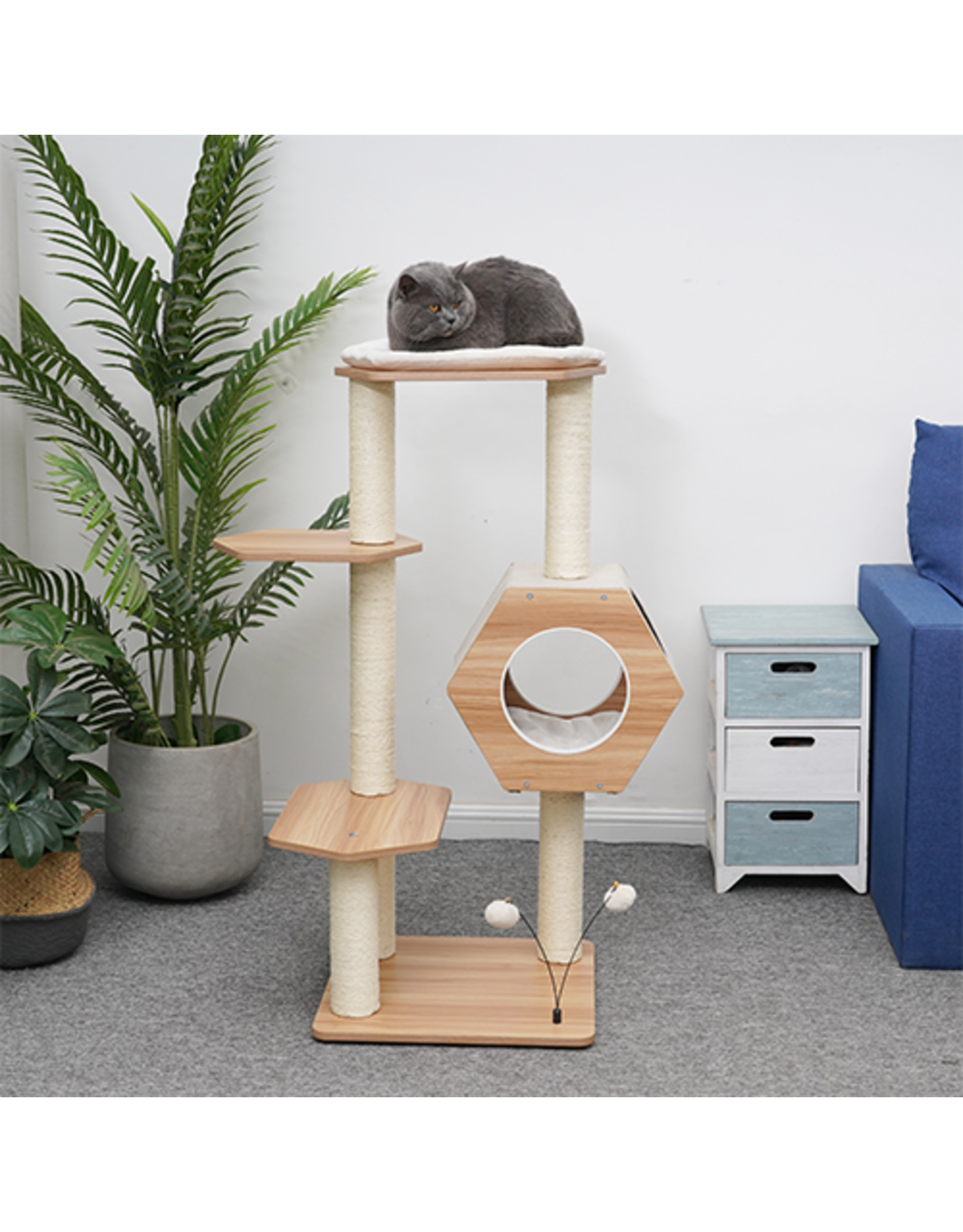 Petpals Group Petpals Arbre à chat Wagon Style