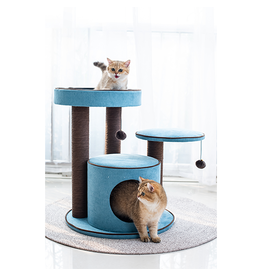 Petpals Group Petpals Arbre à chat Meadows Chenille 2 niveaux
