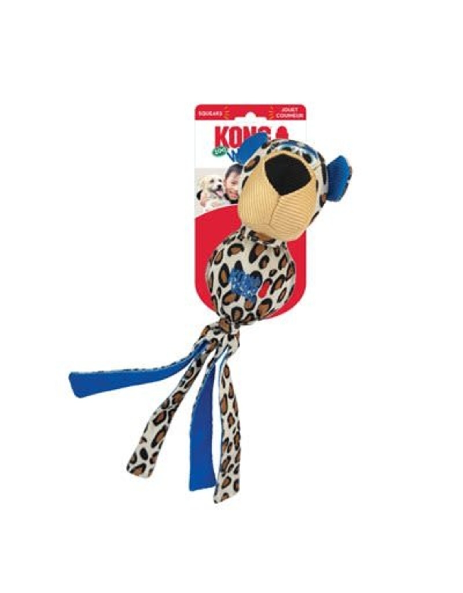 kong *DISC* Kong Wubba Zoo Cheetah L
