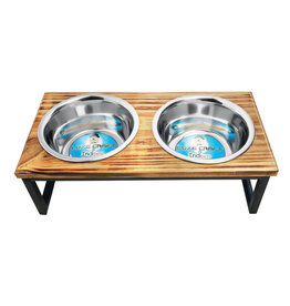 Indipets *DISC* IP Bol Double Stainless & Rack bois