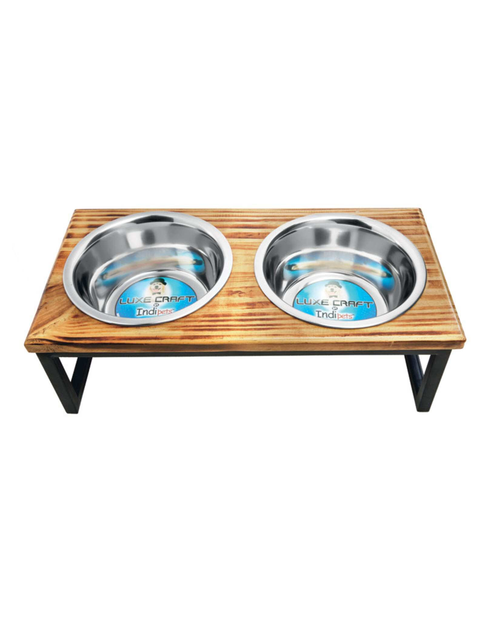 Indipets *DISC* IP Bol Double Stainless & Rack bois