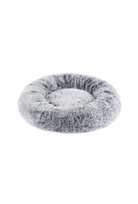 best friend by sheri BFBS Faux Rabbit fur lit donut Gris 30x30 ''