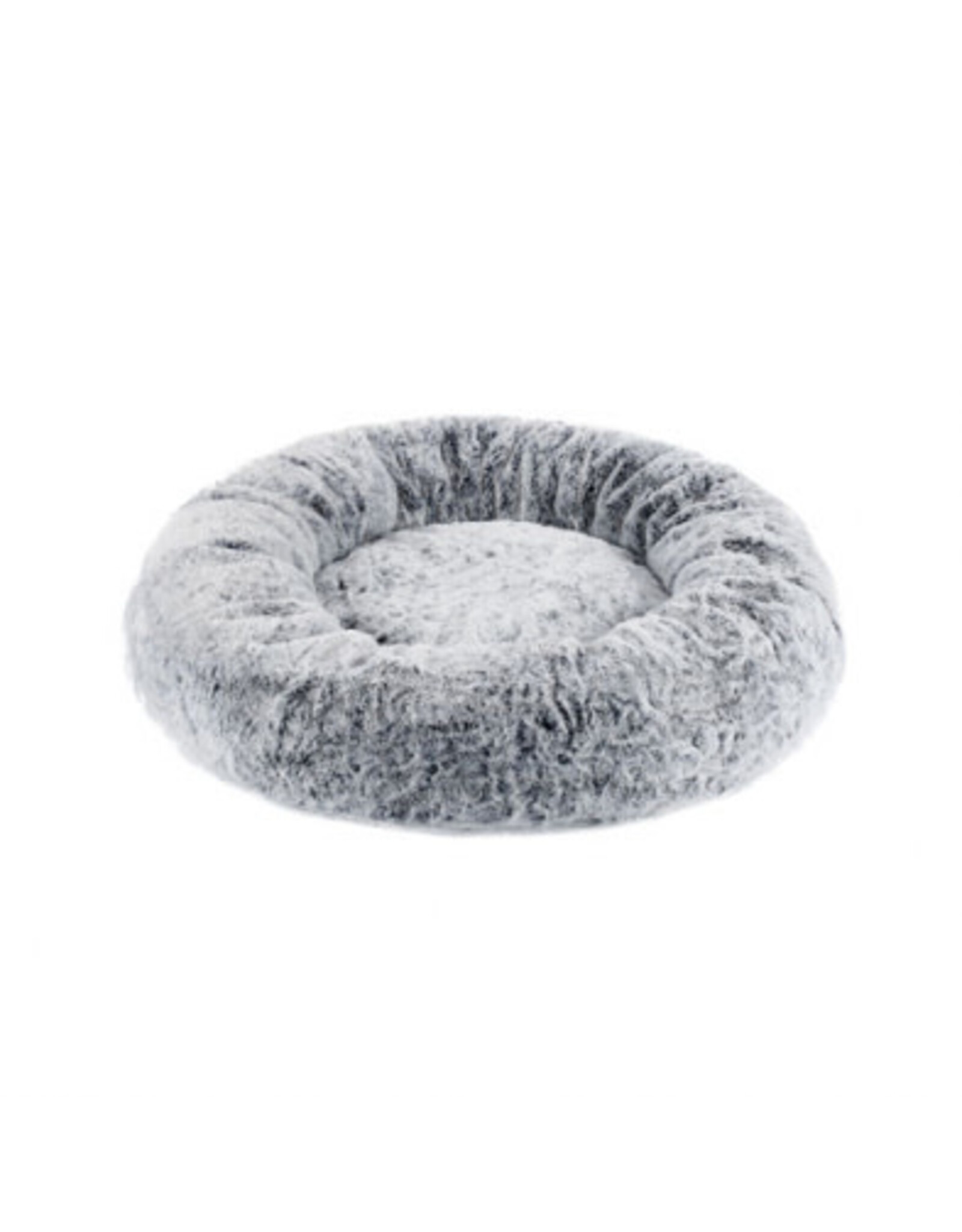 best friend by sheri BFBS Faux Rabbit fur lit donut Gris 30x30 ''