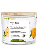 SOS Odeurs PURODORA Bougie de Soya Clémentine & Jasmin 13oz