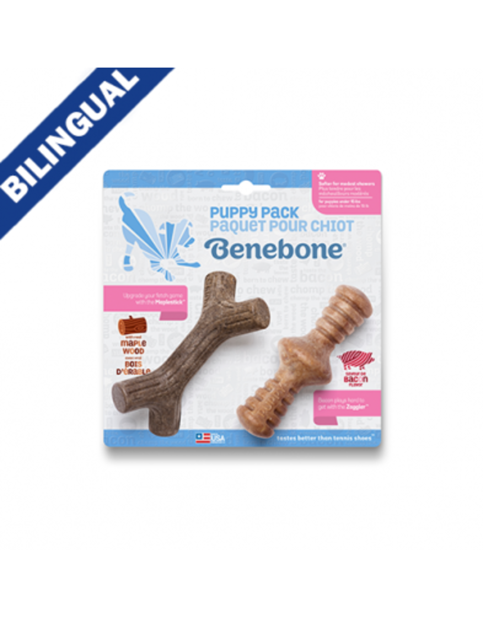 Benebone Benebone Stick Zaggler bacon chiot (2)