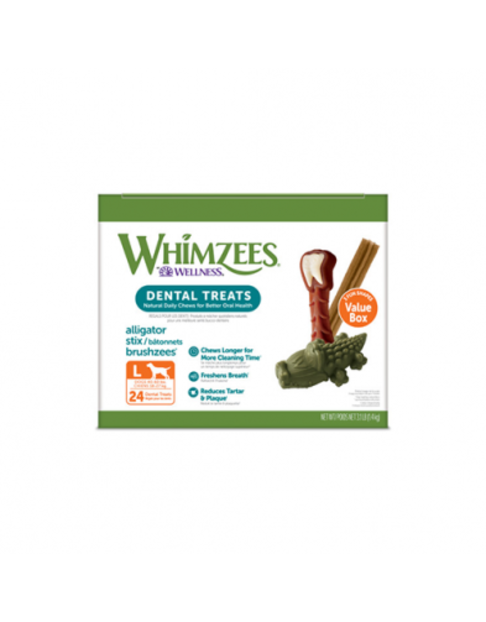 paragon pet products Whimzees Boite Valeur mixte  L (24)