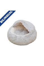 Petpals Group Petpals Lit Modern Igloo Shag Fur with Hood chat